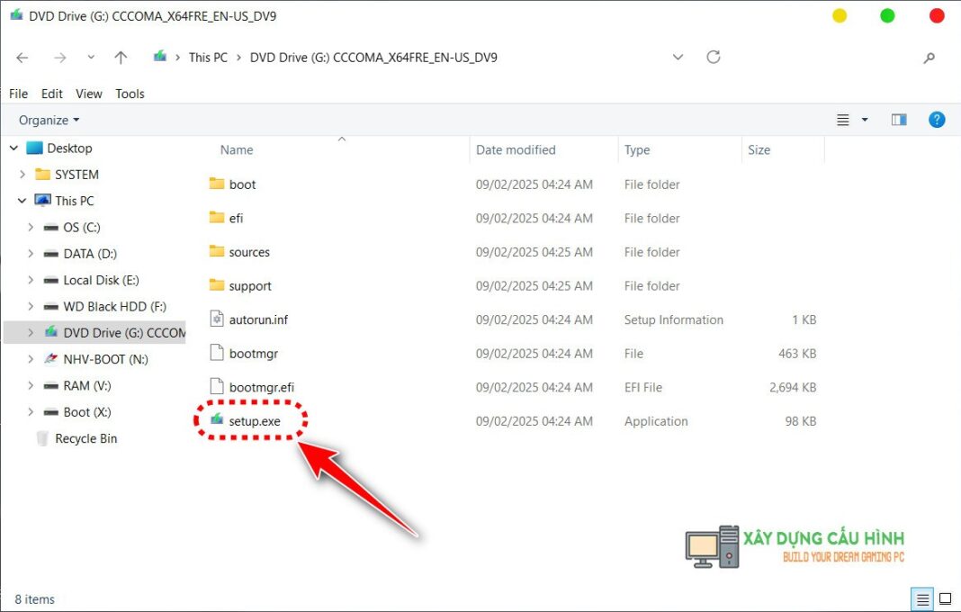 Pr File Win Hướng dẫn cài Win với file ISO trên USB Boot (WinPE) chi tiết